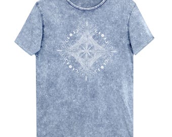 Libelle Tagträume Denim T-Shirt, Natur, natürlich, Wandern, Geschenk für sie, beliebt jetzt gerade jetzt, Mond, Rohrkolben, Sterne, Sternenhimmel, niedlich, hübsch