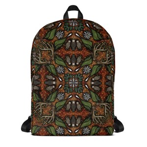 Sac à dos Nemophilist, 15 L, 4 gallons, morilles, bois, rampes, sanguinaire, morilles, butineuse, bois, forêt, butinage, champignon