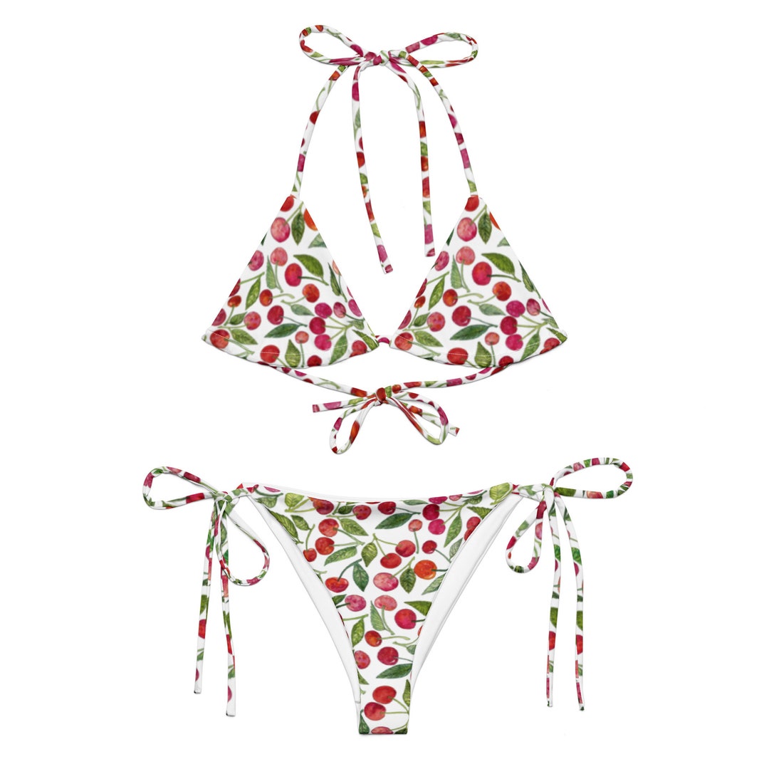 Cherie Bikini Tropical Indigo Print