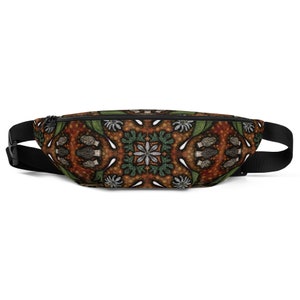 Forager Fanny Pack, unissex, único, único, cogumelos, cogumelos, chifres, caminhada, caminhada, presente, telefone celular, carteira, festival, mercado agrícola