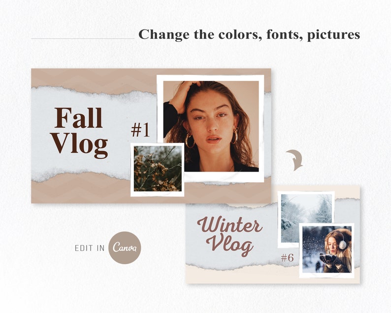 Youtube Thumbnail Kit 15 Thumbnails Fully Editable in Canva - Etsy