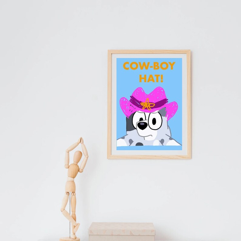 Muffin faceytalk Bluey Comedy Prints Printable Download Etsy