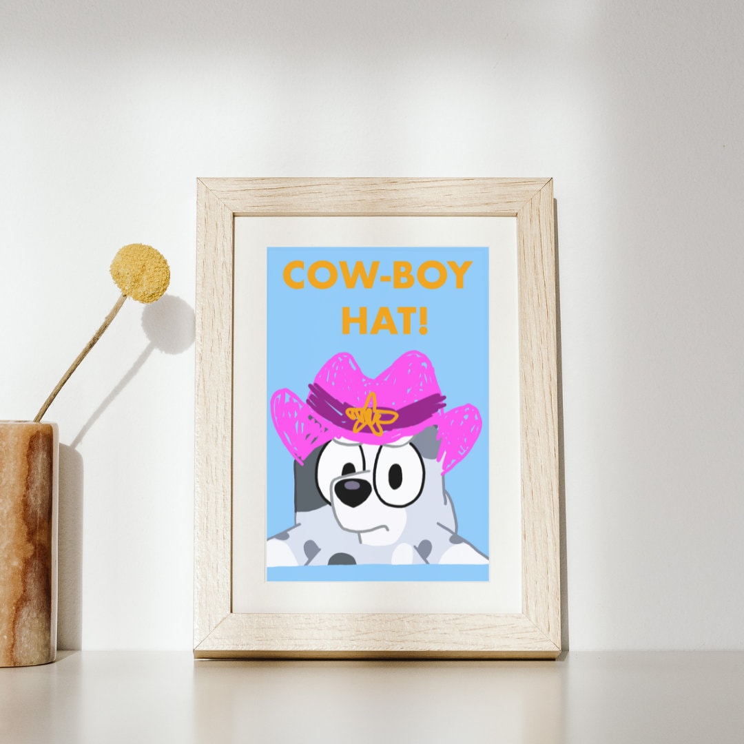 Muffin faceytalk Bluey Comedy Prints Printable Download Etsy