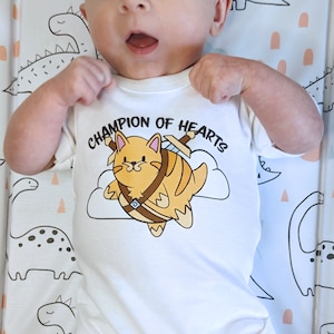 DnD Fighter Baby Grow! Bubble cat Original Design, D&D Class with a cute twist! RPG, Archetypes, Unisex, Bodysuit, Onsie
