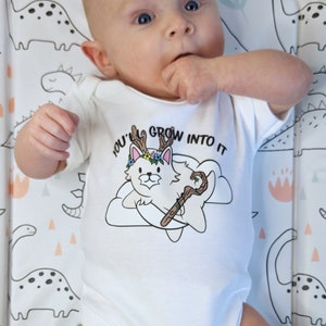 DnD Druid Baby Grow! Bubble cat Original Design, D&D Class with a cute twist! RPG, Archetypes, Unisex, Bodysuit, Onsie