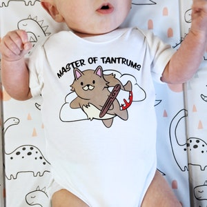 DnD Barbarian Baby Grow! Bubble cat Original Design, D&D Class with a cute twist! RPG, Archetypes, Unisex, Bodysuit, Onsie