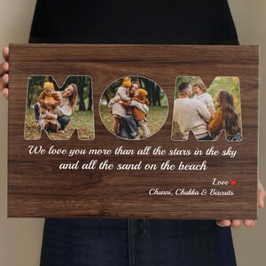 Mothers Day Gift From Daughter Personalized Picture Frame Gift For Mom Photo On Canvas Mothers Day Gift Box Mom Gifts Mothers Day Wood Sign