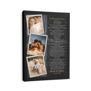 1st Anniversary #A32 for Husband, Personalized Gift Wedding Song Lyrics Art, First Dance Song Anniversary Gift for Him, Wedding Gift Ideas