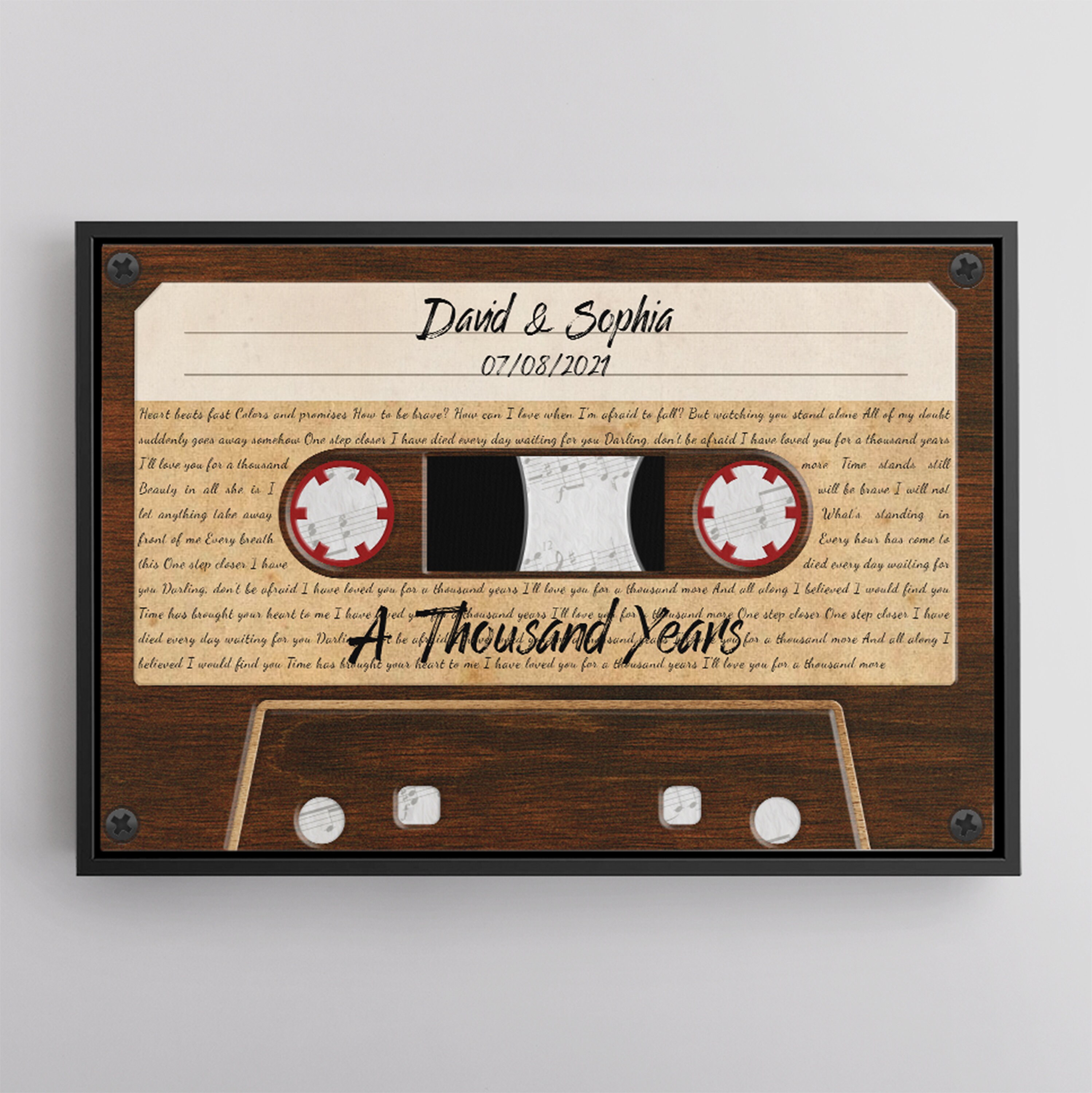 FIRST ANNIVERSARY FRAME Anniversary Gift Gift for Partner Etsy