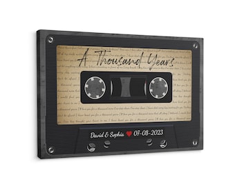 Wedding First Dance Song Music Sheet, Sustainable Paper One Year Anniversary Gift | 1st Anniversary #C4