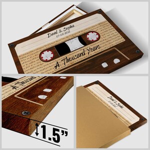 Custom 5th Anniversary for Him: Sound Wave Art, Wood Anniversary Voice Recording Gift, Personalized Anniversary Canvas, Happy Valentines Day image 5