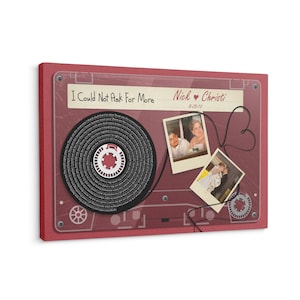 Carte de paroles de chanson parfaite pour un mariage ou un anniversaire, carte d'anniversaire, femme mari, paroles de chanson personnalisées, chanson personnalisée, cadeau, carte de voeux # A2