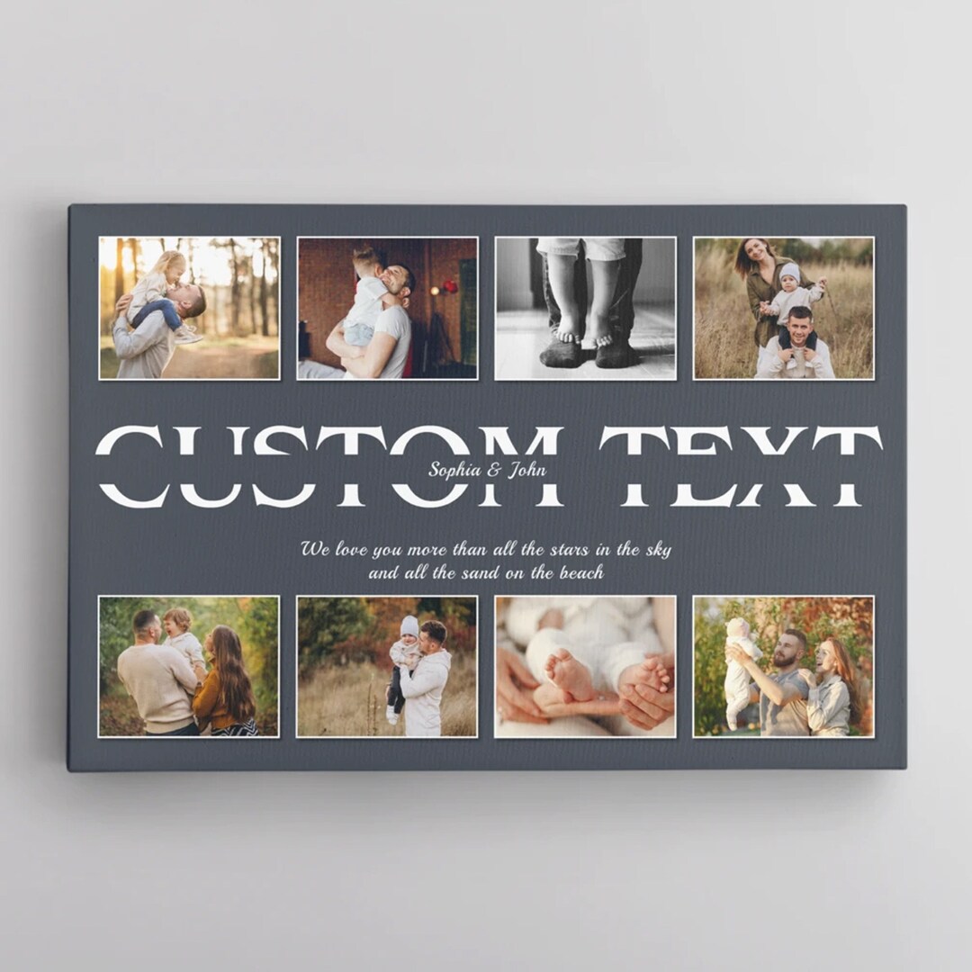 8 Picture Frame Daddy, Daddy Picture Collage, Father Day Picture Frame