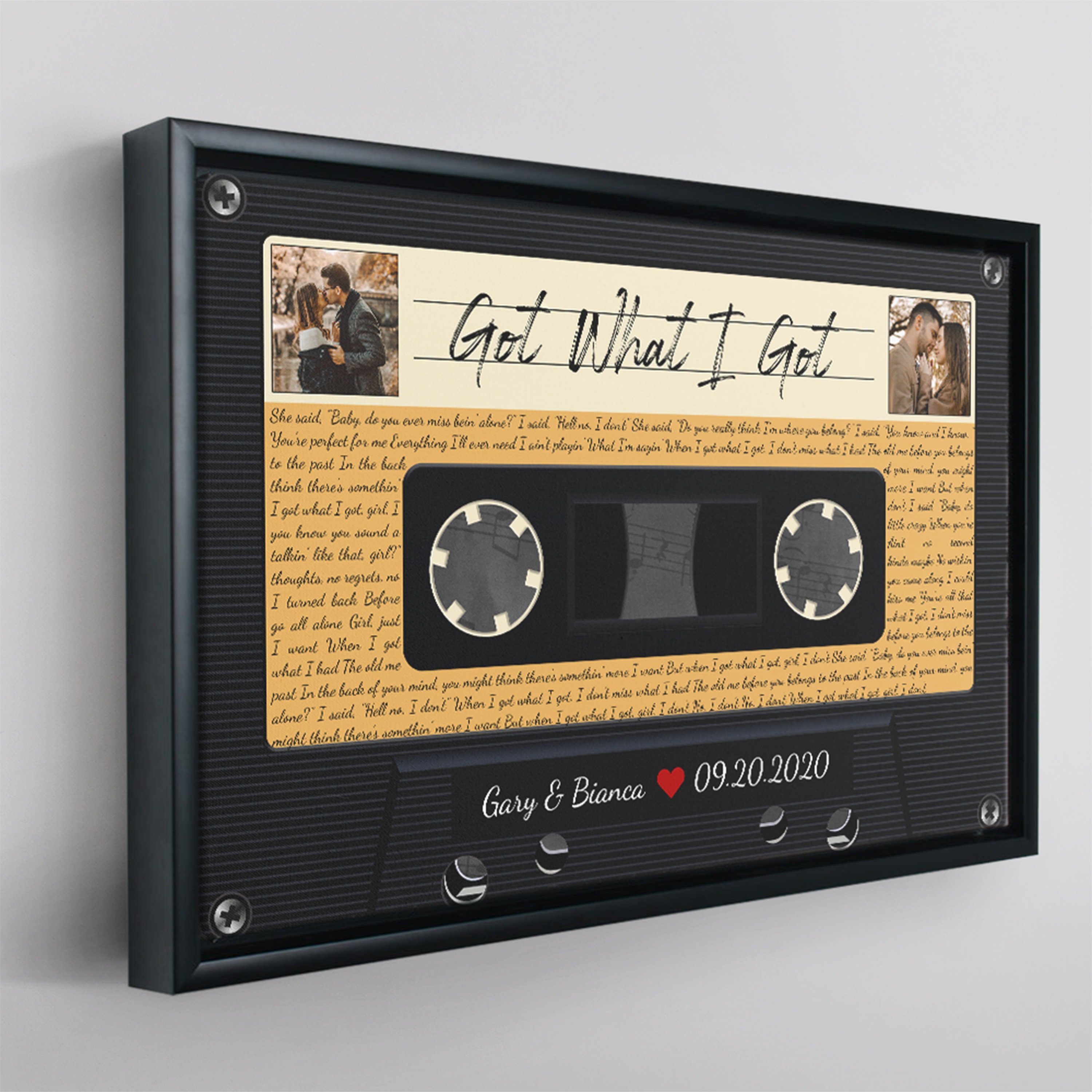 CUSTOM VINYL RECORD Custom Cassette Tape, Custom Cassette Wall Art