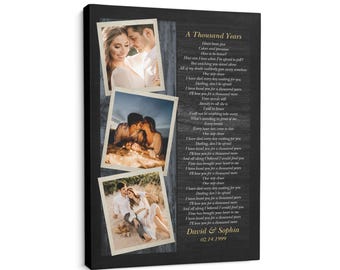 Personalized First Wedding Anniversary Gifts: 1st Vinyl Record with Song Lyrics - Traditional, Meaningful, Romantic, Keepsake, Wonderful