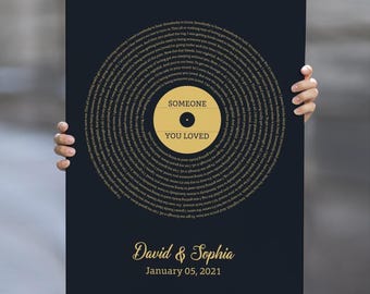 Personalized Vinyl Record for Wedding Song Gift - Perfect Anniversary Gift - Vinyl Record Art Decor, Wedding First Dance Gift