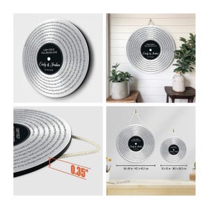 Cadeau de mariage personnalisé, Paroles de chanson de disque vinyle pour lui, Cadeau pour le père de la mariée, Idées de mariage, Mariage, Cadeau de mariage personnalisé #T3