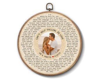 Custom Framed Vinyl Record Sign – Personalized Song Lyrics, Wedding Anniversary Gift, Unique Music Wall Art  #T1