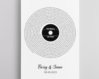 Romantic Personalized Record - Birthday Gift for Her - Gift for Partner - anniversary gifts for him, 20th anniversary gift for husband @P1