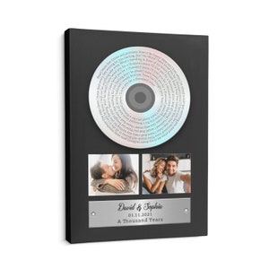 MARIAGE D'UN AN - cadeau d'anniversaire, affiche d'impression d'art voeux de mariage, affiche de voeux personnalisée, cadeau de premier anniversaire, impression d'art de vos voeux
