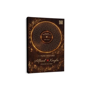 Custom Song Lyrics on Canvas Wall Art, His and Hers Wedding Anniversary Gift Personalized, Music First Dance Song, Bedroom Signs Above Bed