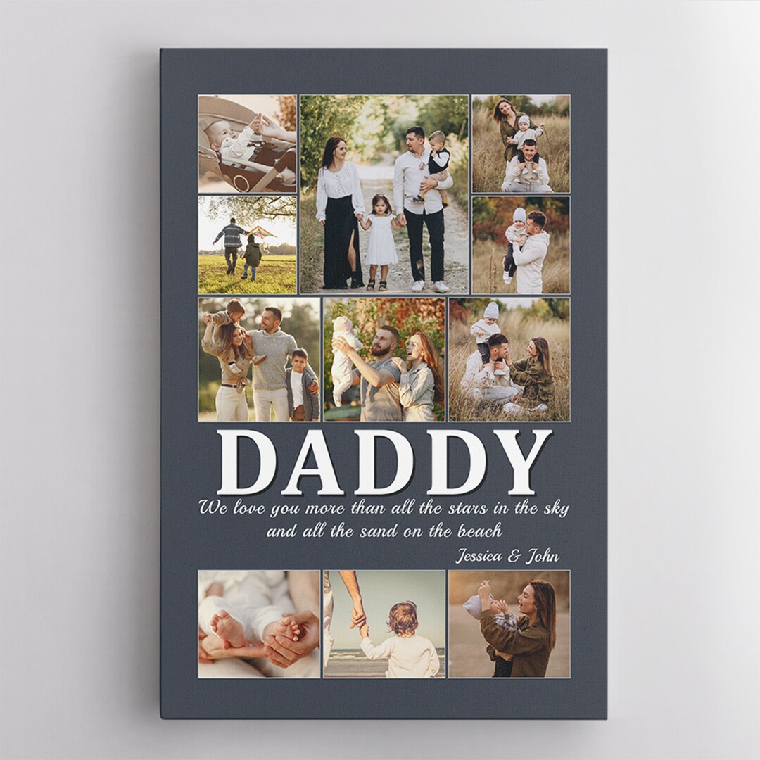Picture Frame Daddy, Daddy Picture Collage, Father Day Picture Frame