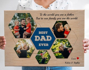 Personalized First Father's Day 2022 Daddy's First Fathers Day Picture Frame, 1st Father's Day Gift from Baby, First Father's Day Poem Gift