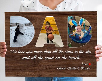 DADDY Photo Collage, Gift For Dad, Father's Day Gift, Fathers Day Gift, Father Gift, Birthday Gift for Dad, Christmas Gift, PRINTABLE FILE