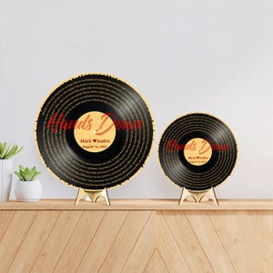 Personalized Wedding Gift, Vinyl Record Song Lyrics for Him, Gift For Father Of The Bride, Wedding Ideas, Custom Gift, Mothers day 2026 #T8