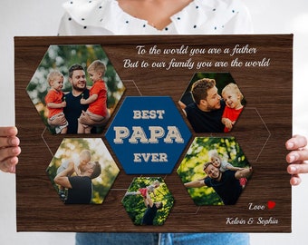 Grandpa Gift Father's Day Gift For Grandpa from Grandkid, Gift From Granddaughter Picture Frame, Gifts for Grandfather, Papa Gifts