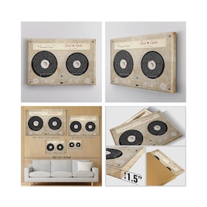 Vinyl Record Song Lyrics - 2nd Cotton 4th and 12th Linen 5th Wood Anniversary for Music Loving Husband or Wife Gift, Our First Dance Song