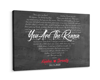 Personalized 1st Wedding Anniversary Gifts: Vinyl Record with Song Lyrics - Traditional, Meaningful, First Romantic, Keepsake, Wonderful