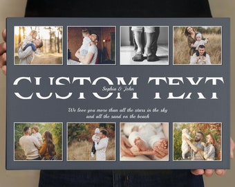 Custom Text Canvas, Custom Photos Canvas, Canvas for Women, Personalized Canvas, Matching Canvas, Your Text Canvas, Gift For Him, For Her