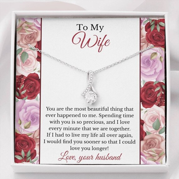 Romantic Valentine's Day Gift for Wife, Happy Valentine's Day Gift for Her, Romantic Jewelry Gift for Wife or Girlfriend, 14 February Ideas