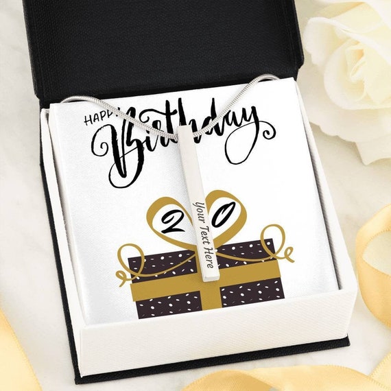 Happy 20th Birthday, 20th Birthday Gifts for Women, 20 Birthday Card, 20  Years Old, 20th Daughter Gift, Born in 2001, 20th Friend Gift 