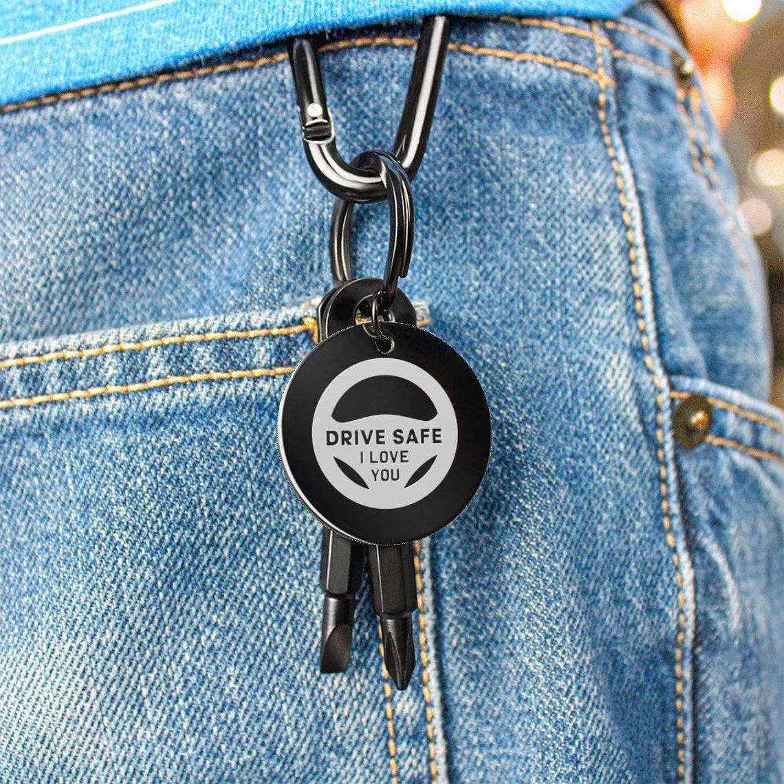 Personalized Drive Safe Keychain Gift For New Driver First Etsy