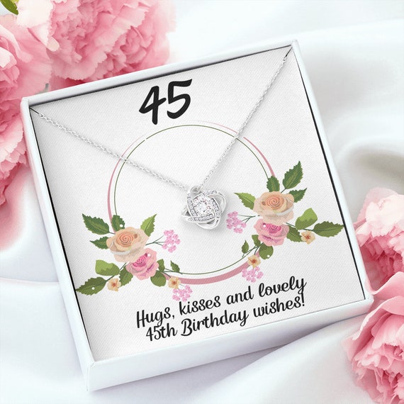 45 Year Old Birthday Gifts for Women Funny 45th Birthday Gifts for Women 925 Sterling Silver Womens 520 I LOVE YOU Clock Love Heart Necklace 45th Birthday Gifts for Women 