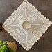 White Lace Crochet Doily for Vintage Decor, 13x13 Inches - Etsy