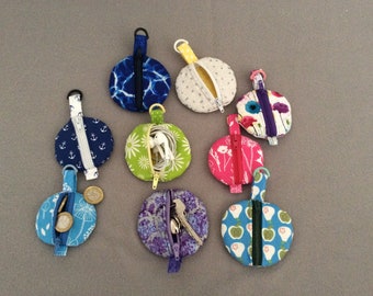 Handmade coin, headphone, key purses