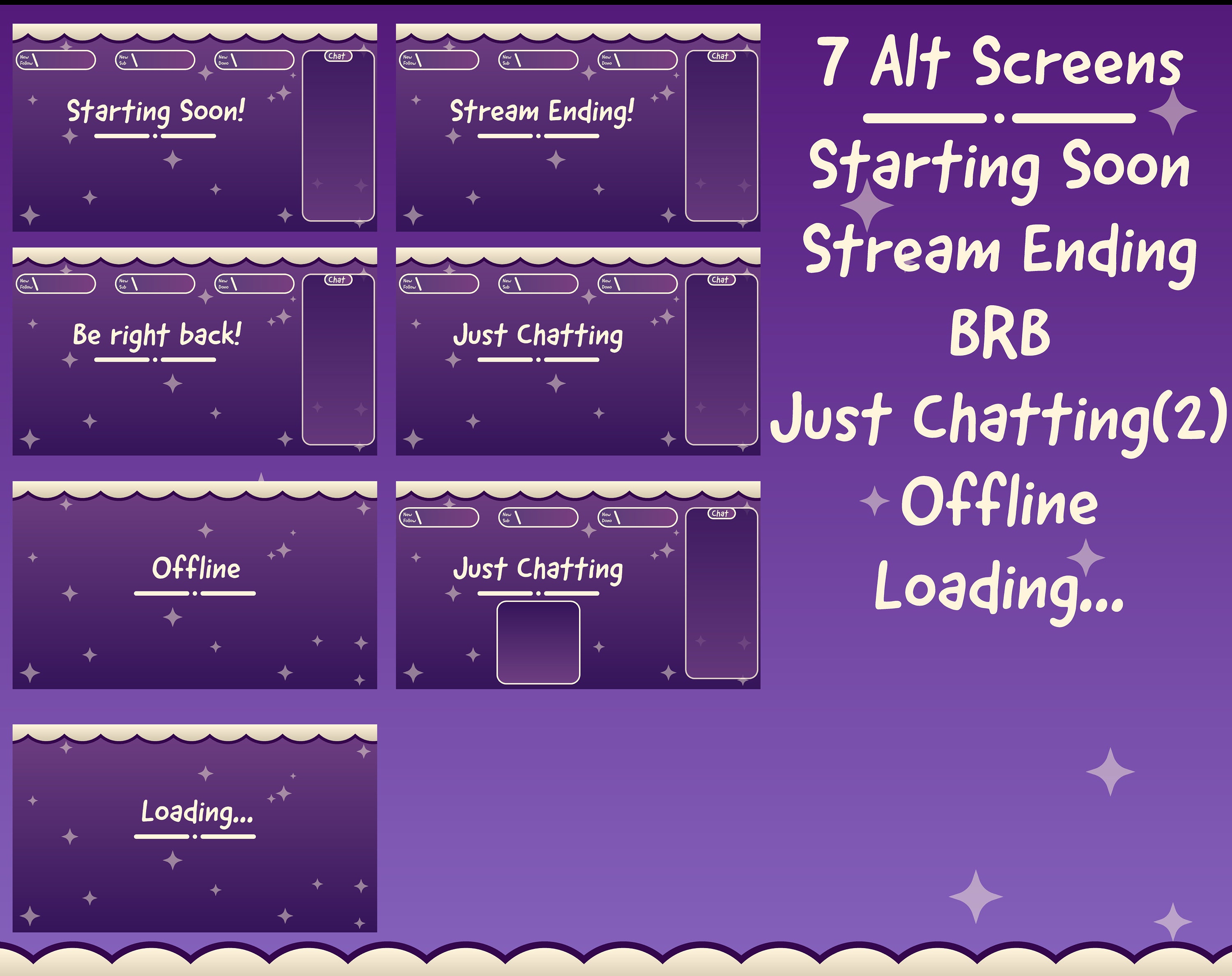 Twitch Overlay Package Starry Night V2 Panels Pack Just Chatting twitch-overlay-package-starry-night-v2-panels-pack-just-chatting