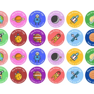 Personalised Teacher Space Stickers, Personalised Teacher Merit Stickers, Teacher Stickers, Reward Stickers, Merit Stickers