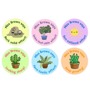 Personalised Nature Teacher Stickers, Nature Stickers, Teacher Stickers, Reward Stickers, Merit Stickers, Teacher Stamps, Pun Stickers