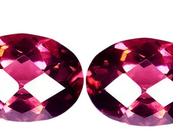 Loose Gemstone 18 Ct Natural Padparadscha Sapphire Pair Certified Oval Shape Gem For Making Wonderful Jewelry With AAA+ Quality