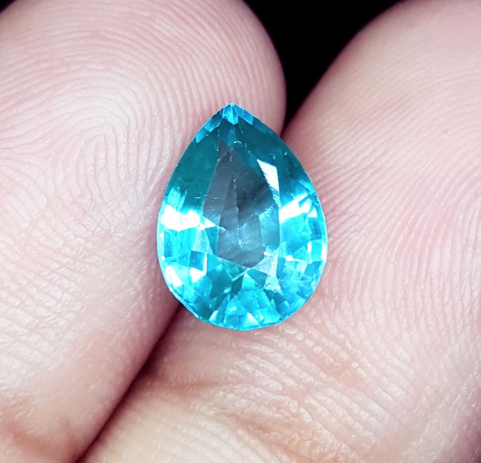 Loose Gemstone Pear Shape Natural Paraiba Tourmaline Certified Etsy