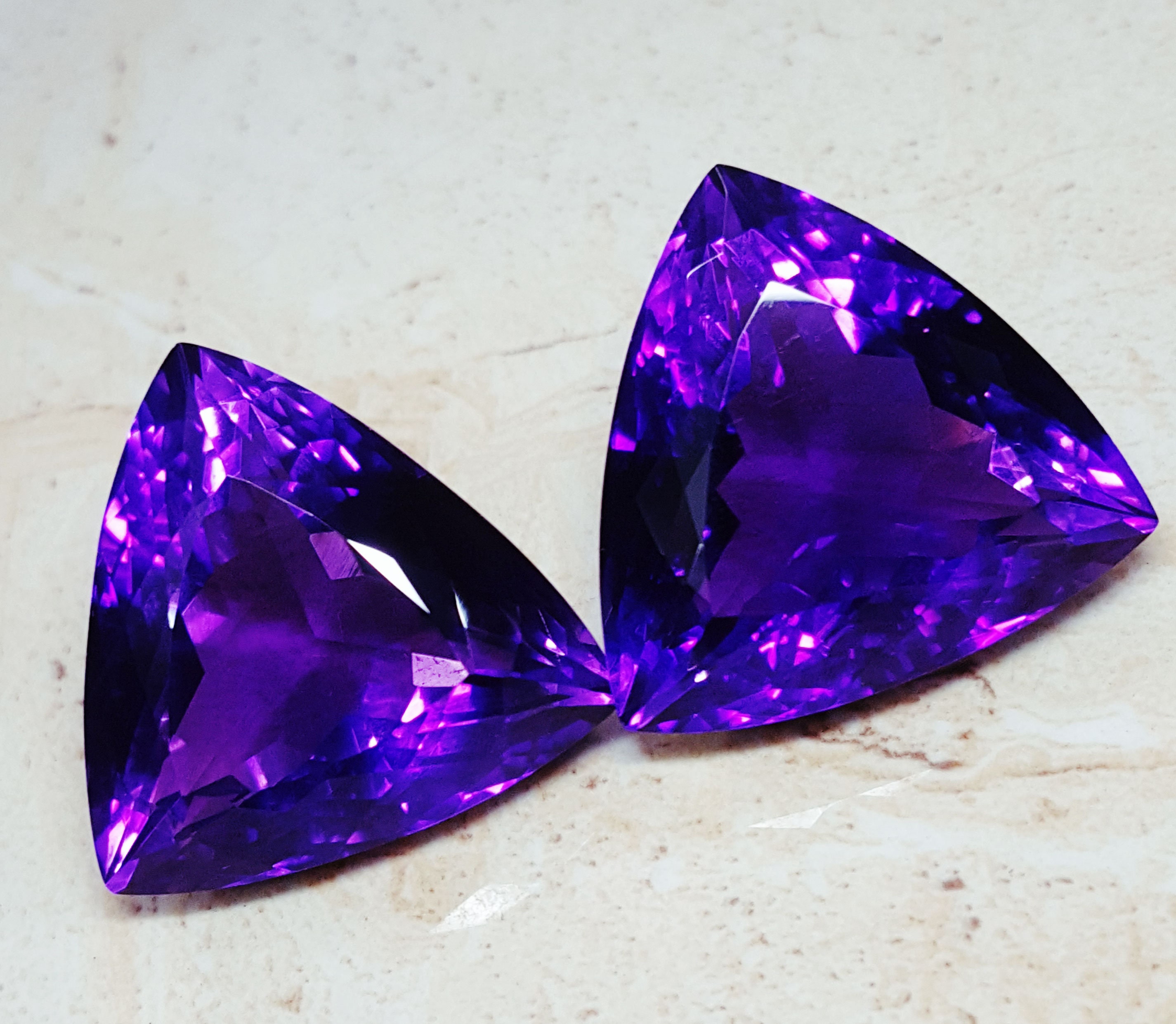 Loose Gemstone Natural Amethyst Certified 45 To 50 Cts