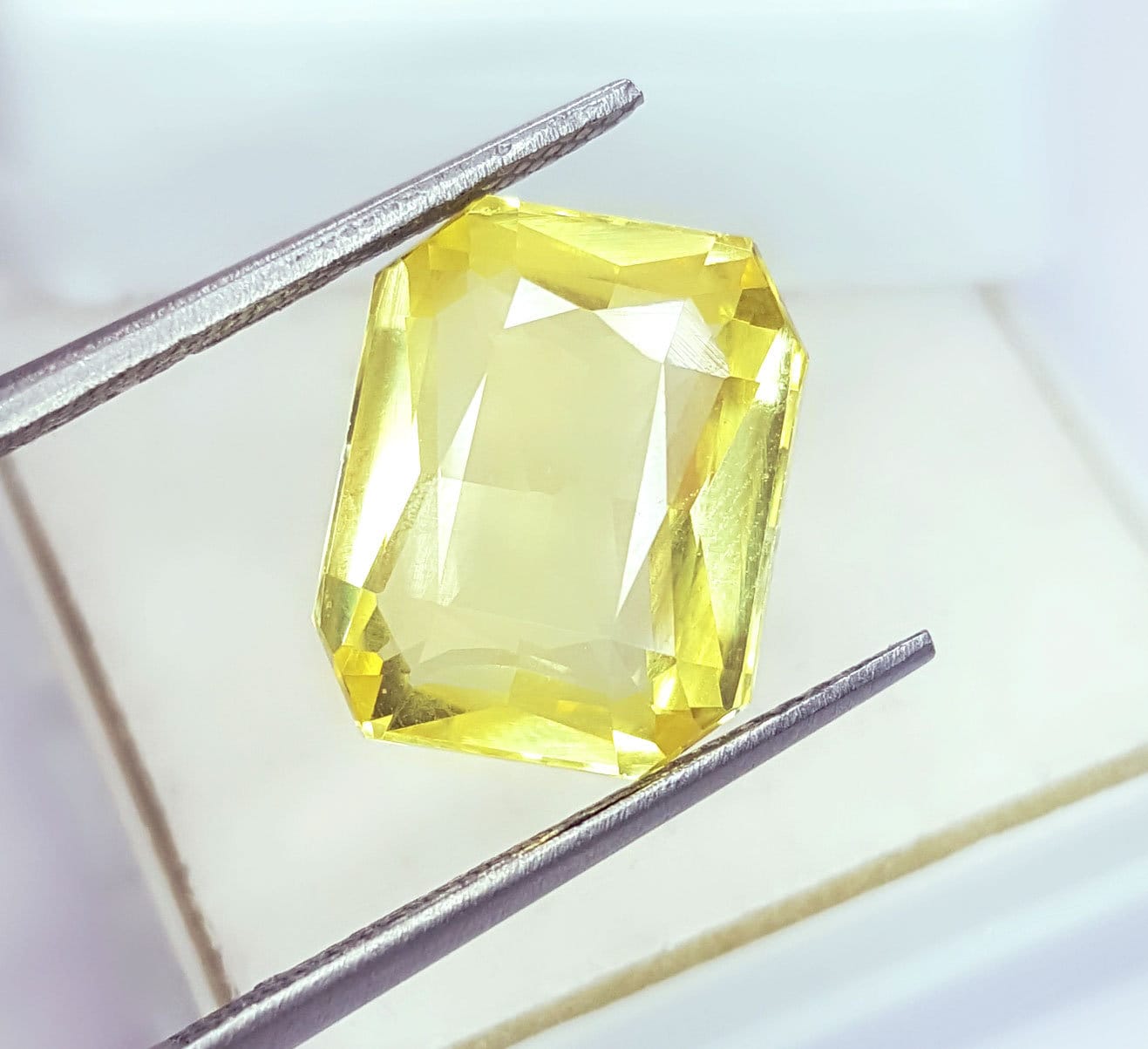 Loose Gemstone Octagon Shape Natural Yellow Sapphire 10.47 Ct Etsy