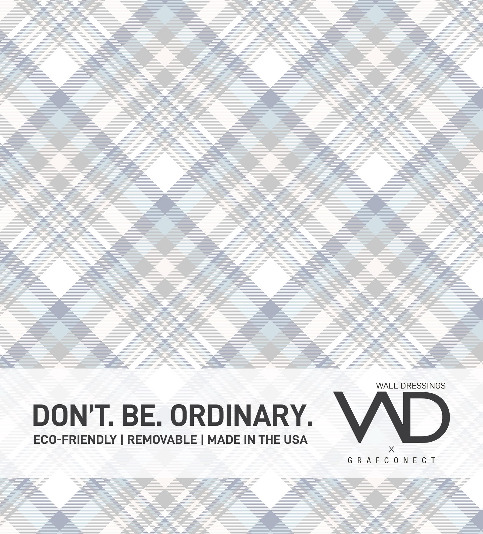 Blue Plaid Wallpaper Peel & Stick Self Adhesive Wallpaper | Etsy