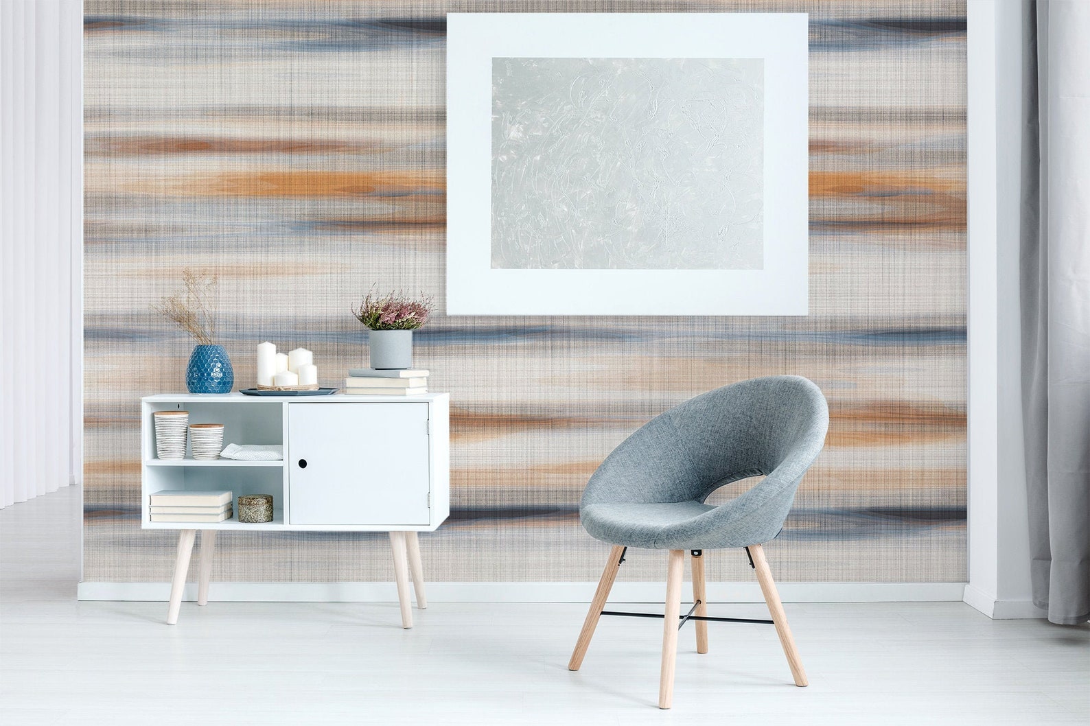 Grasscloth Pattern Wallpaper Peel & Stick Self Adhesive Etsy