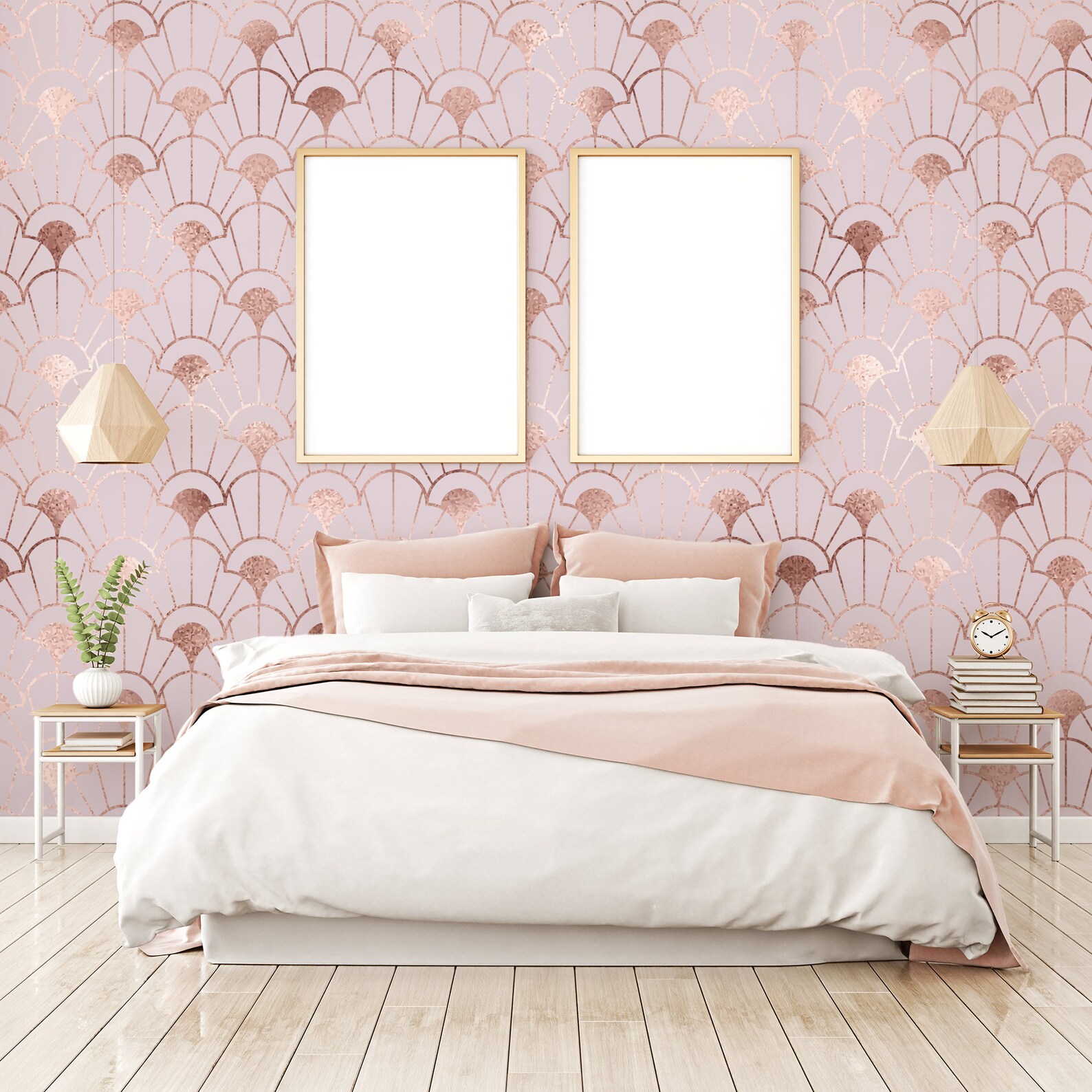 Rose Metallic Look Wallpaper Peel & Stick Self Adhesive Etsy