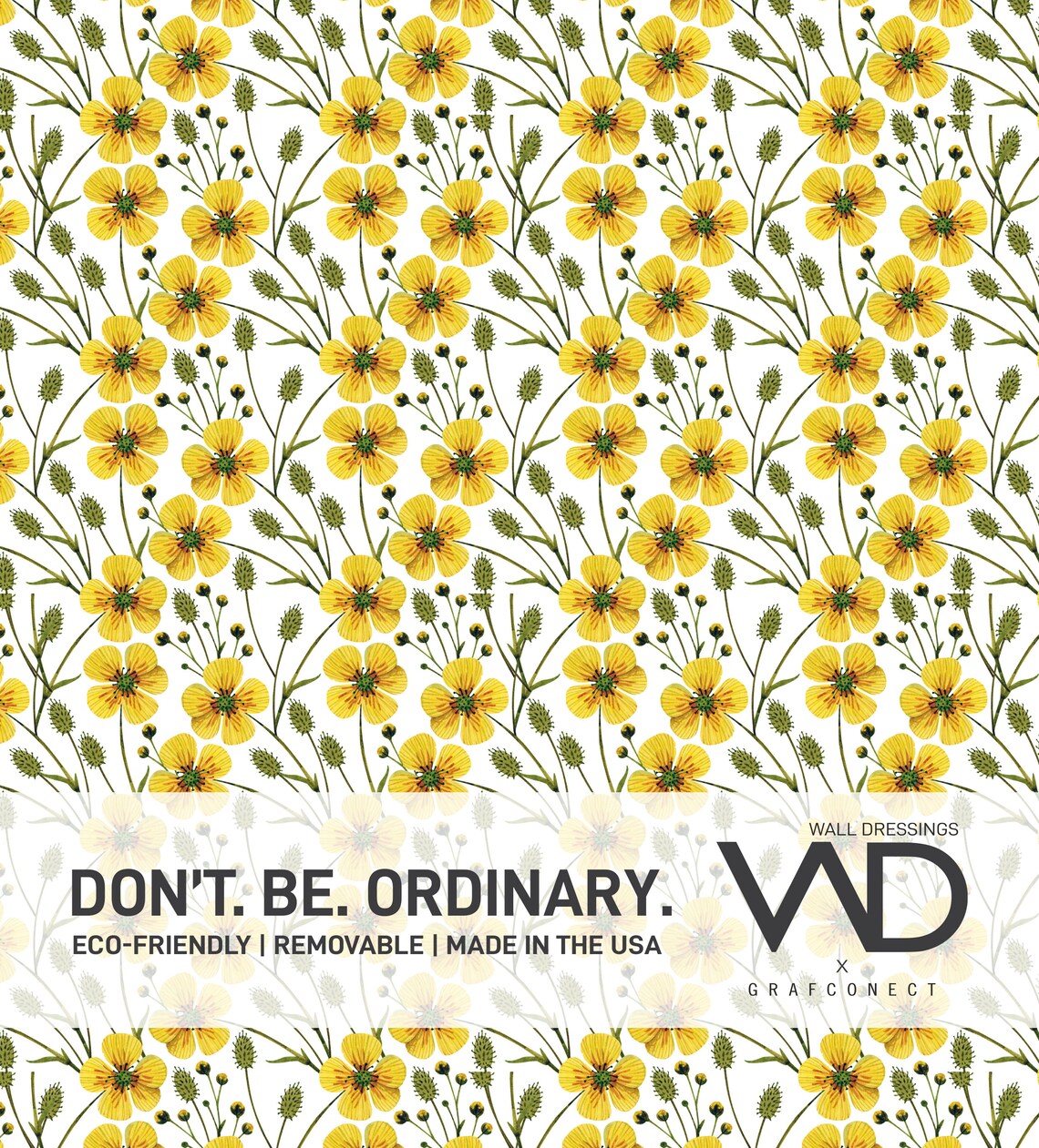 Daisy Wallpaper Peel & Stick Self Adhesive Wallpaper | Etsy